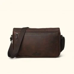 Buffalo Jackson Trading Co. Walker Leather Messenger Bag | Vintage Oak Leather Messenger Bags