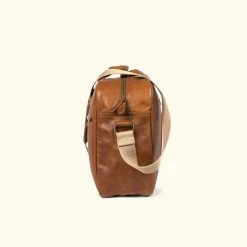 Buffalo Jackson Trading Co. Walker Leather Pilot Bag | Rustic Tan