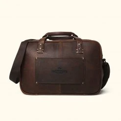 Buffalo Jackson Trading Co. Walker Leather Pilot Bag | Vintage Oak