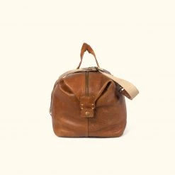 Buffalo Jackson Trading Co. Walker Leather Weekend Bag | Rustic Tan